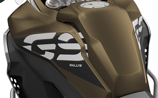 Vi ser F 850 GS Adventure's tank.