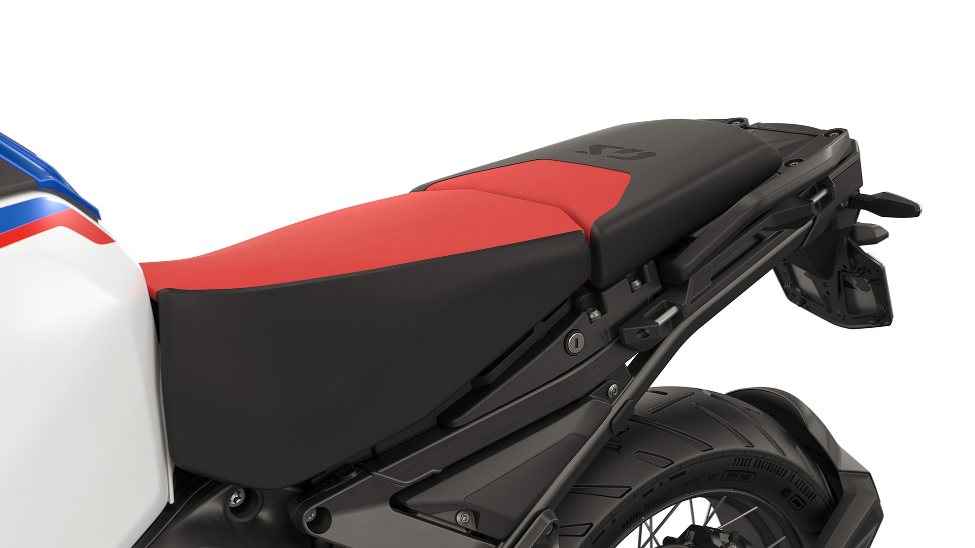 High rider's seat and sport passenger seat (Rallye seat look)