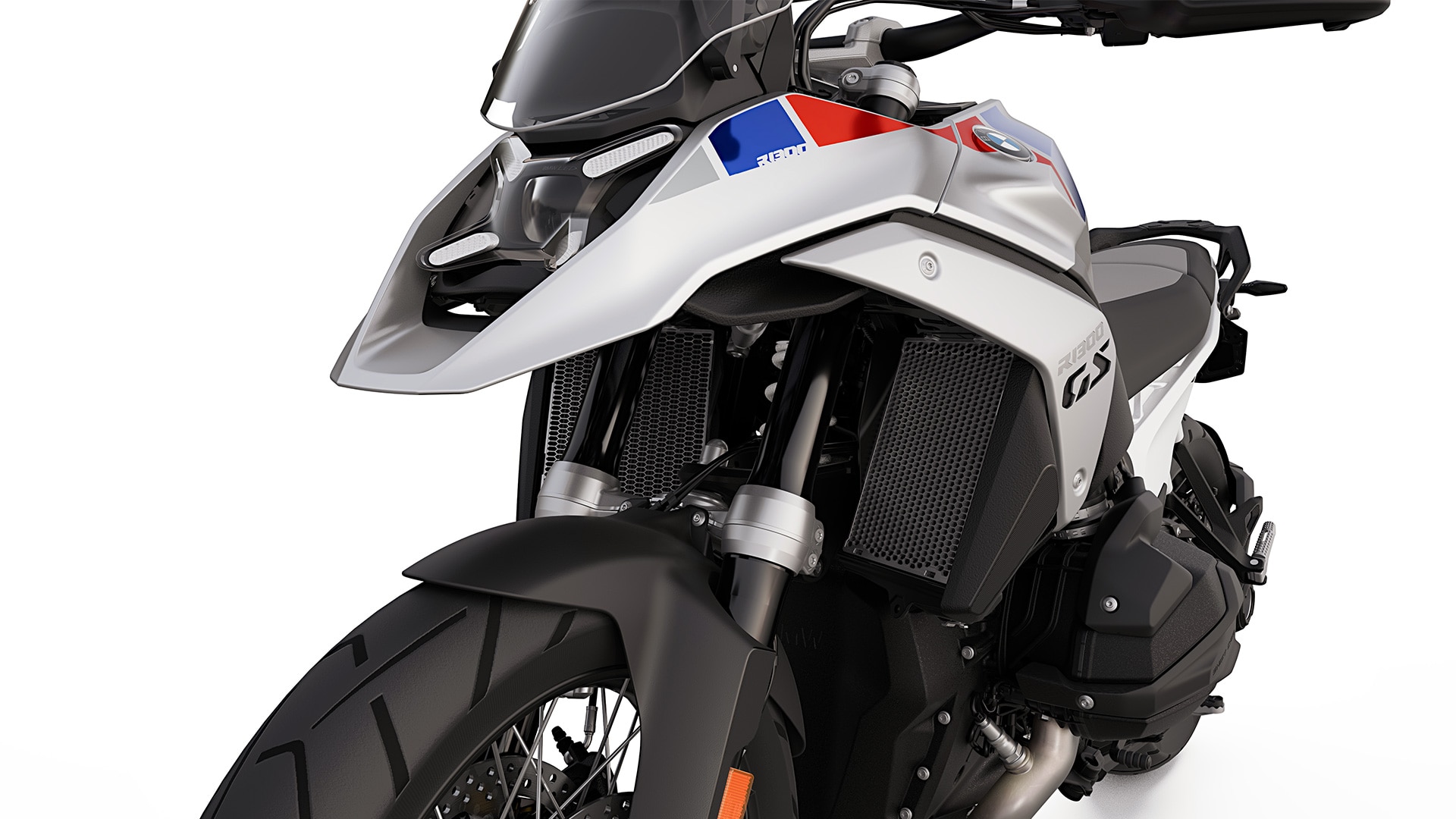 The radiator grille guards of the R 1300 GS from BMW Motorrad
