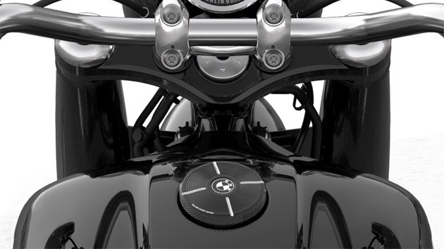 Machined fuel filler cap.